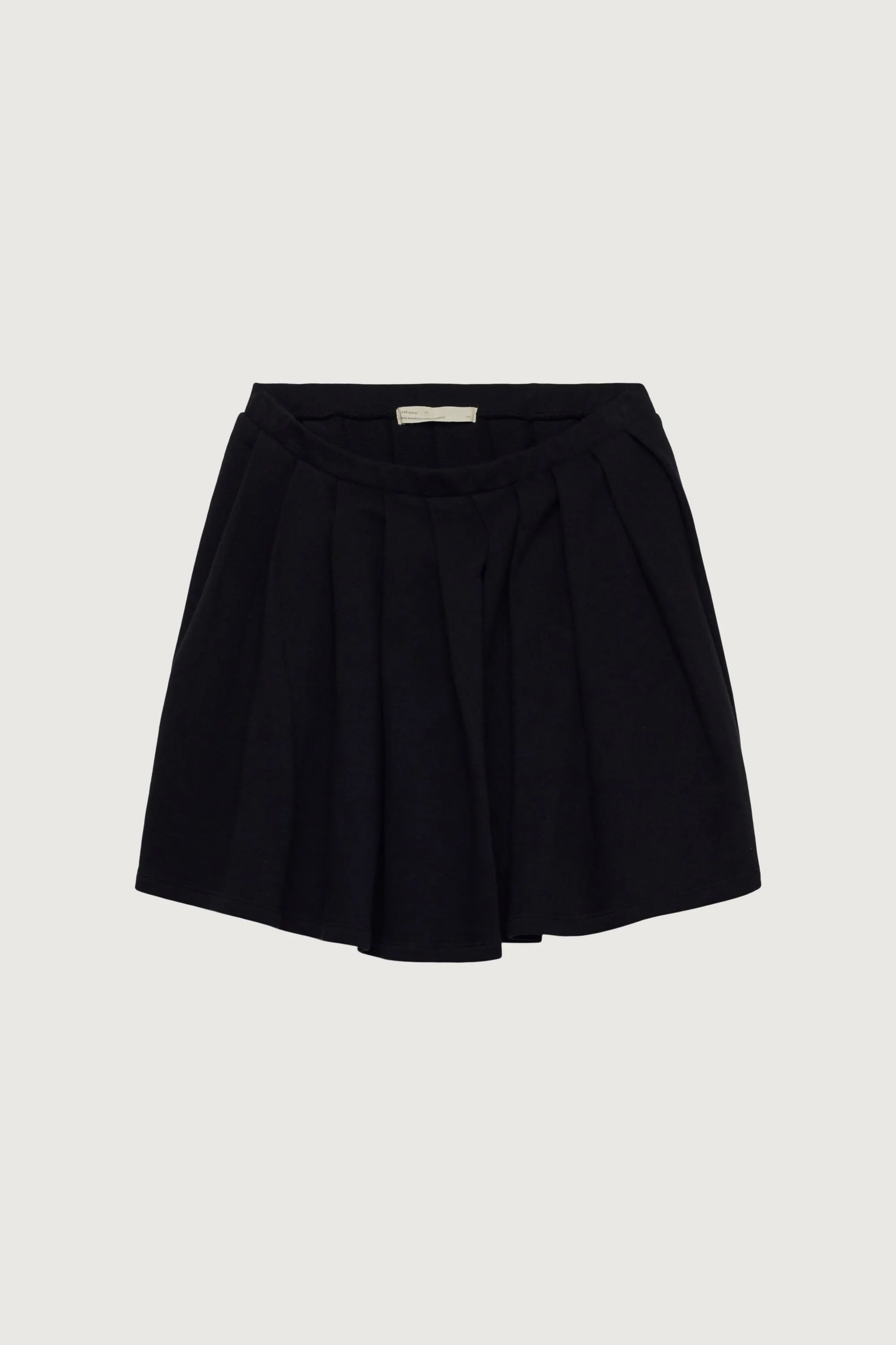 TERRY PLEATED MINI SKIRT