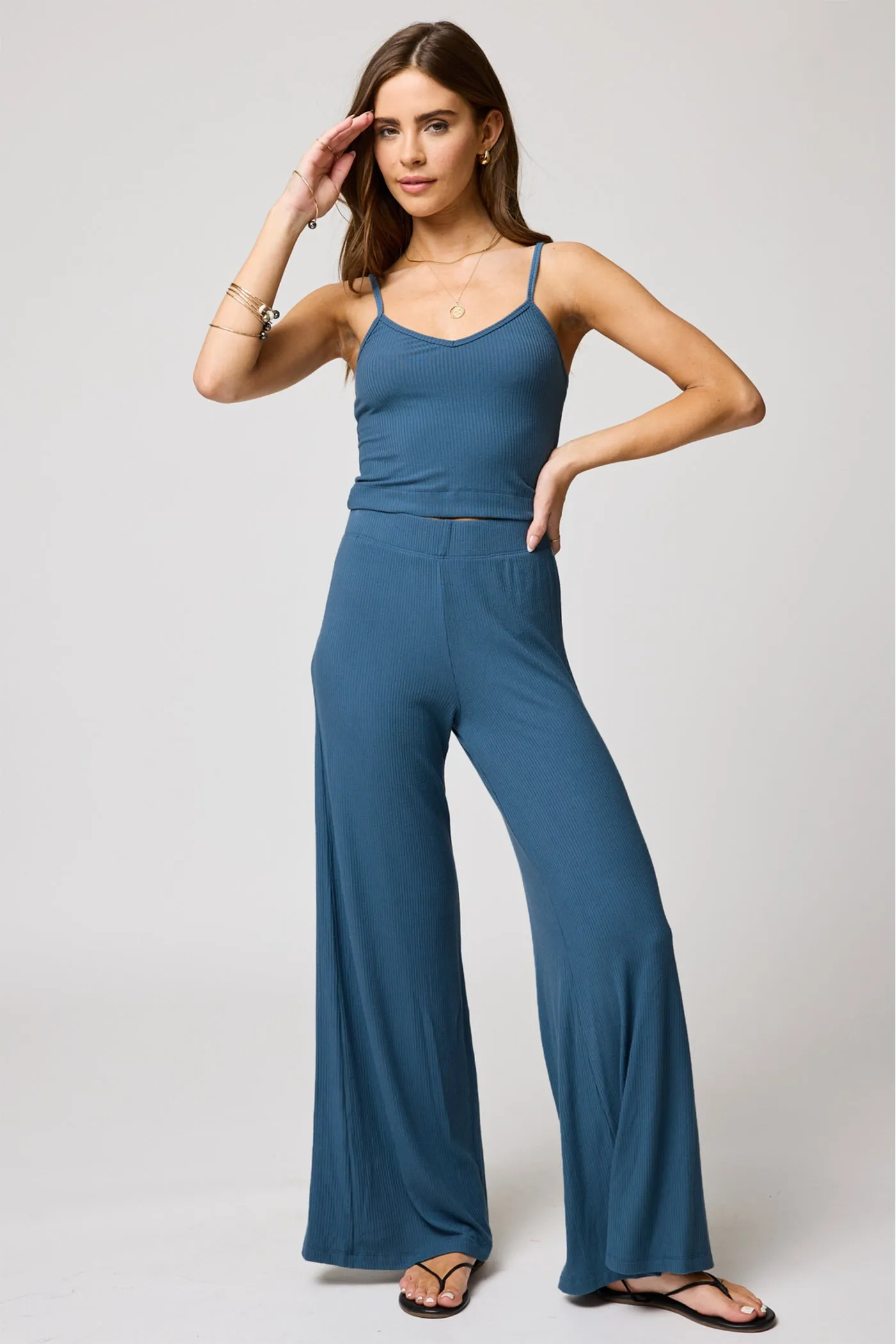 THE RIB WIDE LEG PANT