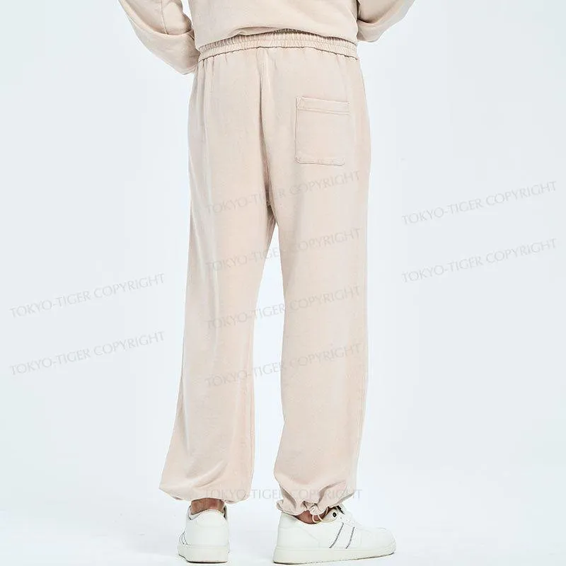 Tokyo-Tiger Basic Unisex Washed Sweatpants