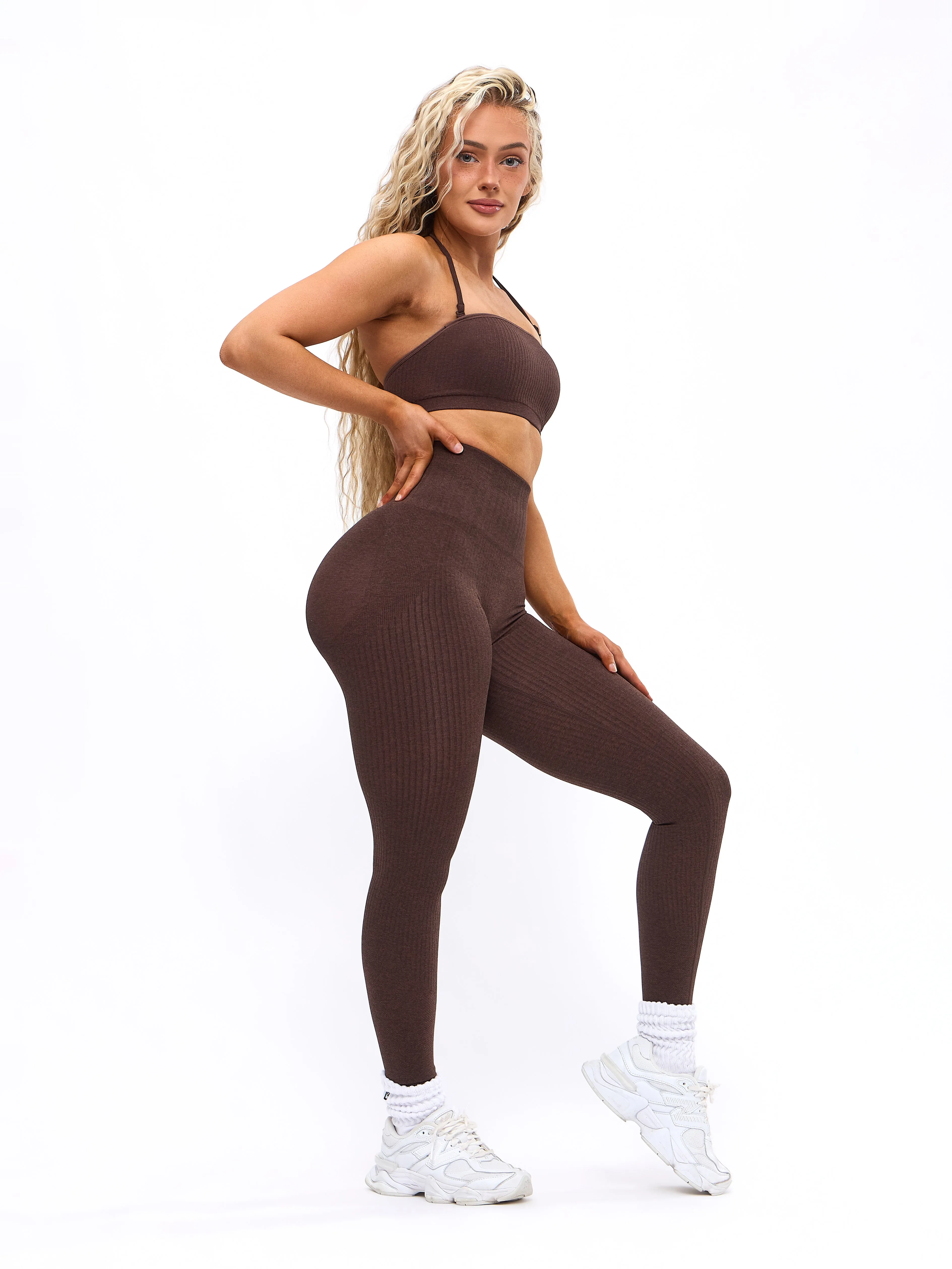 Waterfall Seamless Legging - Coffee