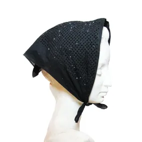 Zandt Black Crystal Bandana